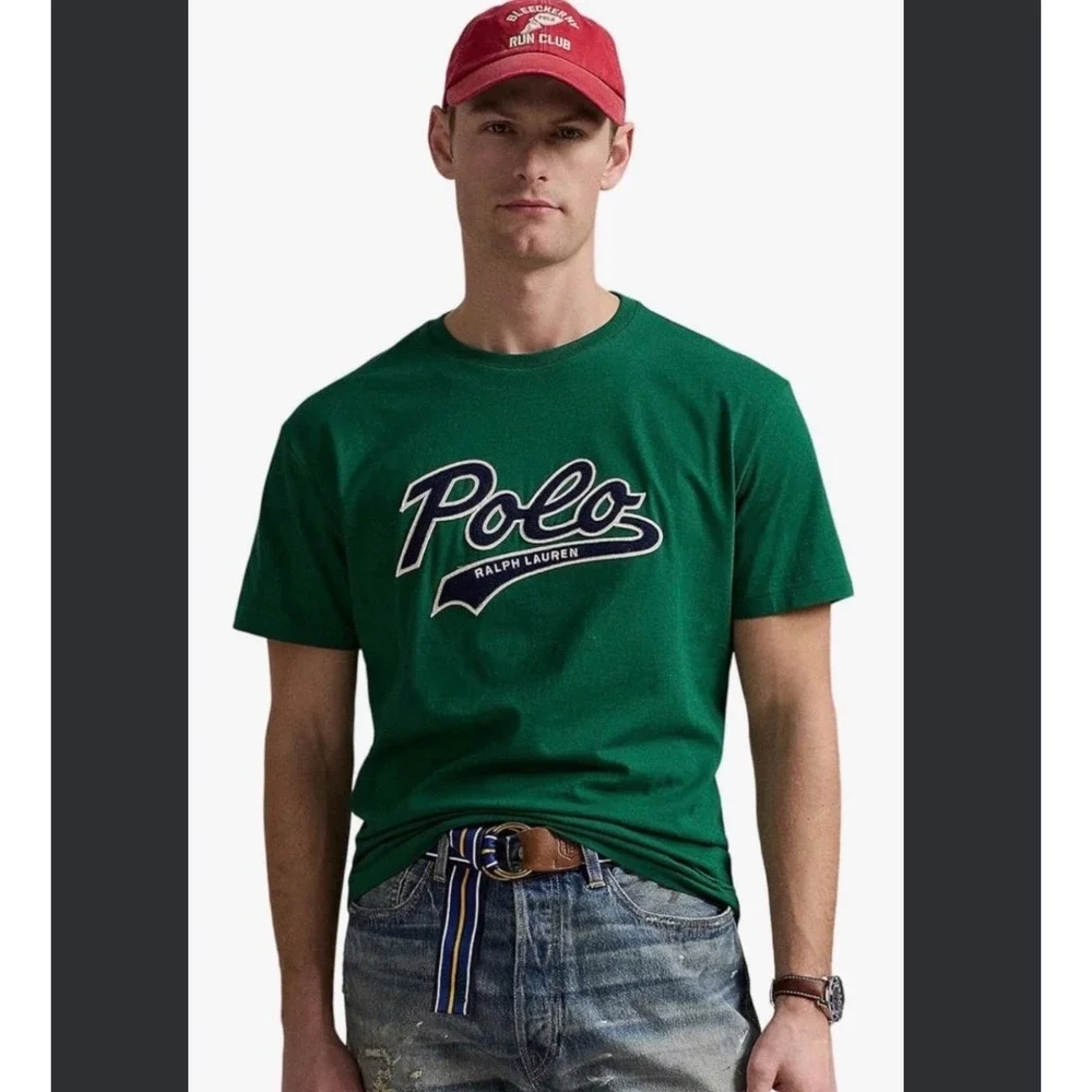 Polo Ralph Lauren Mens Print Shop Green Graphic Logo T-Shirt Big & Tall 3XB New